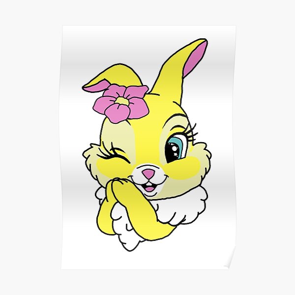 Miss Bunny Posters Redbubble - crabby bunny cat roblox