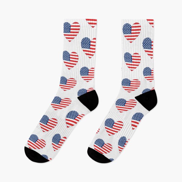 Item preview, US Flag Heart designed and sold by trueIDdesigns.