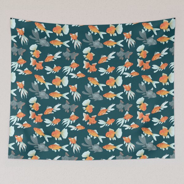 Item preview, Goldfish Pattern designed and sold by Bethany Gustafson.