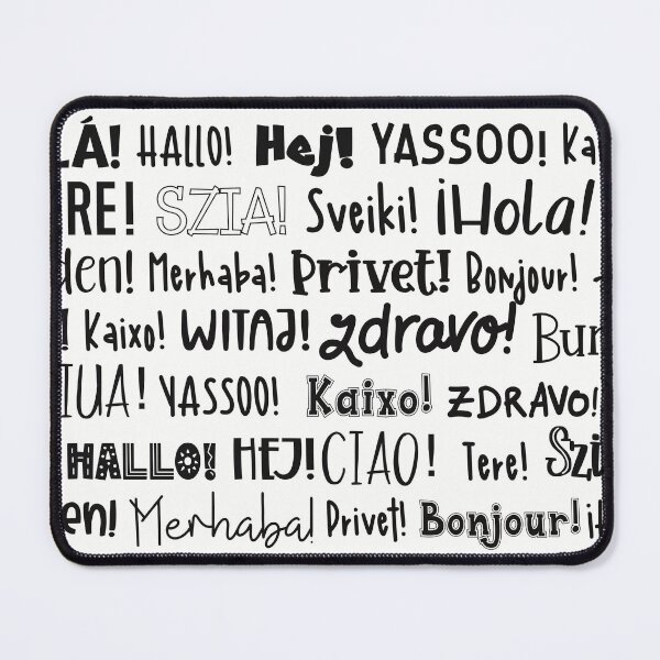 Item preview,  The word Hello in different languages , black text on white. Say HI! designed and sold by marina63.