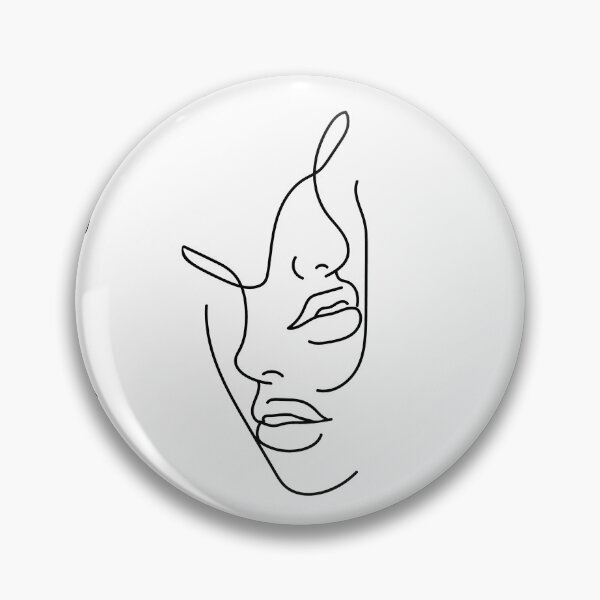 Item preview, white womens faces line drawings modern art hipster designed and sold by Gossip Rag.