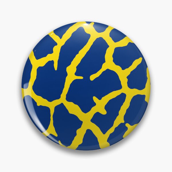 Aperçu de l'œuvre Imprimé Girafe Marine Jaune créée et vendue par blakcirclegirl.