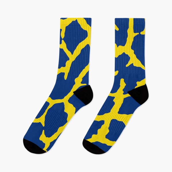 Item preview, Giraffe Print Navy Yellow designed and sold by blakcirclegirl.