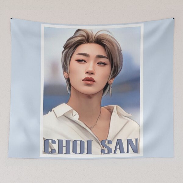 Item preview, Ateez Choi San Summer Blonde designed and sold by LiveKpop.