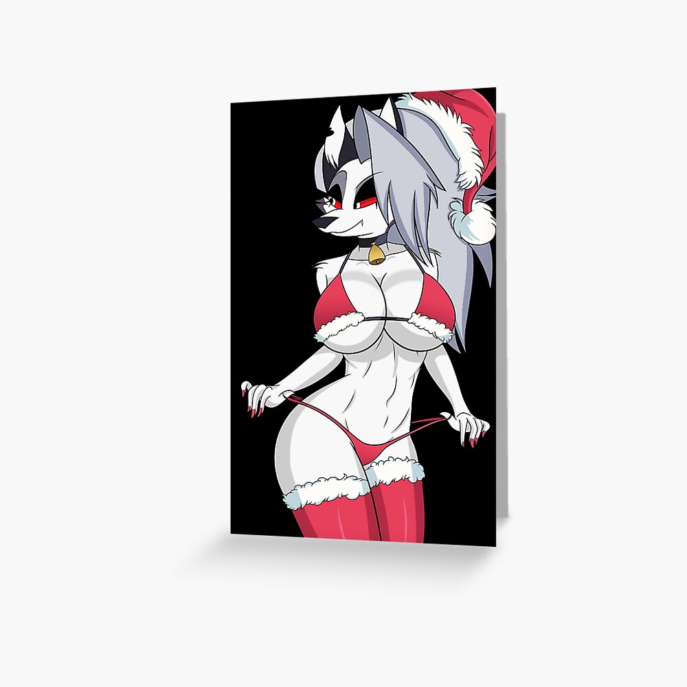 Helluva Boss Loona Greeting Card By Animstickers Redbubble