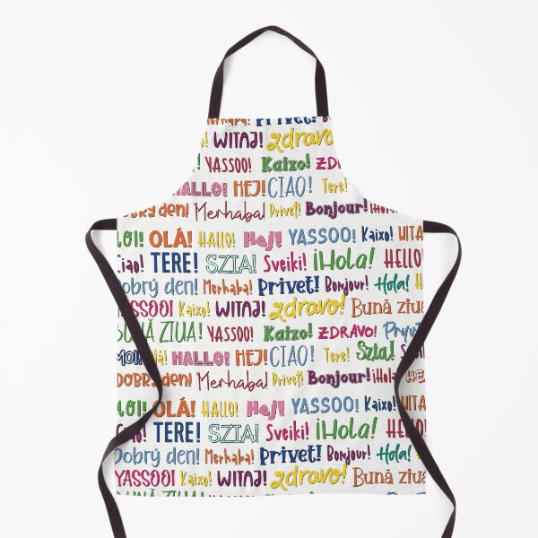 Item preview, The word Hello in different languages ,  text in many colors on white. Say HI! designed and sold by marina63.