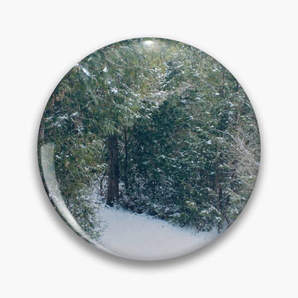 Item preview, Green & White Winding Winter Path designed and sold by RoseyElisabeth.
