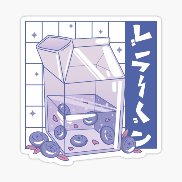 Milk Carton, Holographic Sticker, Handmade Sticker, Stickers, Kawaii M –  littlepaperies