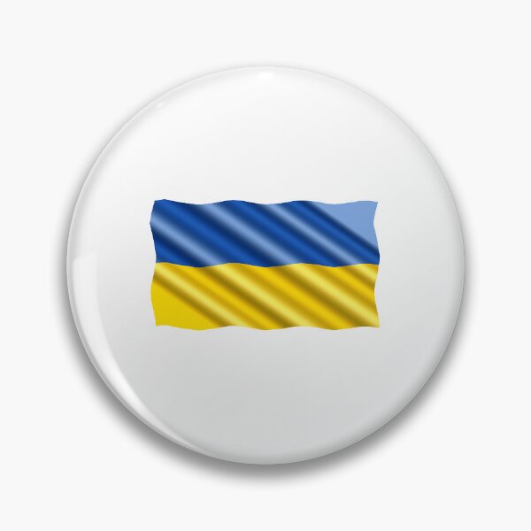 Item preview, Shiny Ukraine Flag designed and sold by Sticker-Lab.