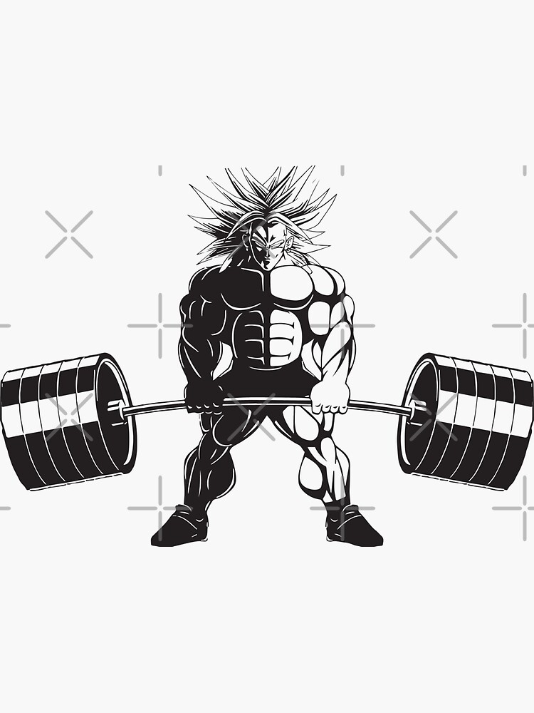 AnimeStyled Man Bench Pressing Barbell with Intense Focus | MUSE AI