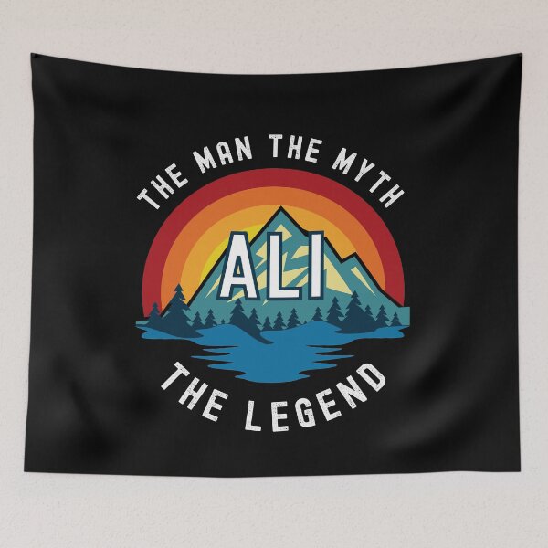 Item preview, Ali, the Man, the Myth, the Legend - Custom Name  designed and sold by PonyyStore.