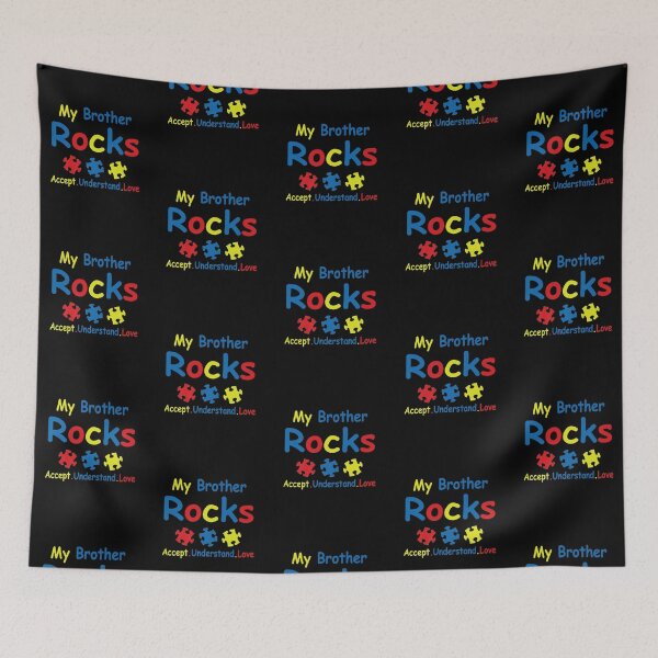Item preview, a7q designs My Brother Rocks Autism awareness Tshirts designed and sold by Cansellerma.