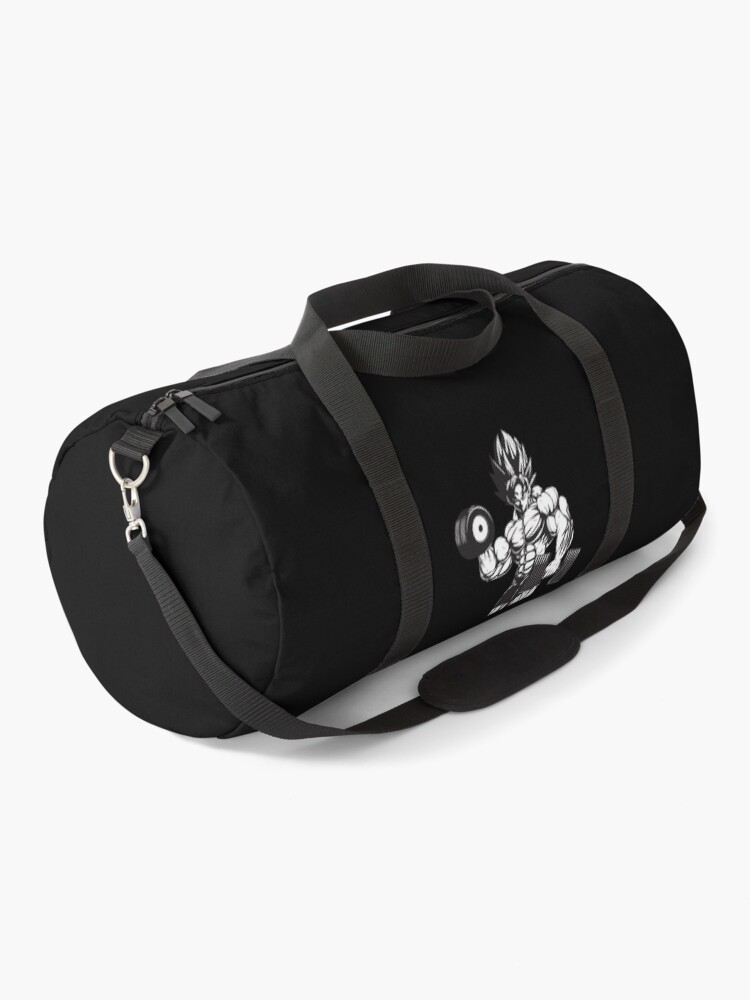 Goku Bicep Dumbbell Curl Anime Gym Motivational Duffle Bag