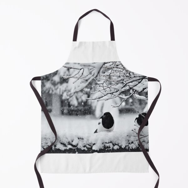 Item preview, Magpie Triplets in the Snow, Black and White designed and sold by Vivar Photo.