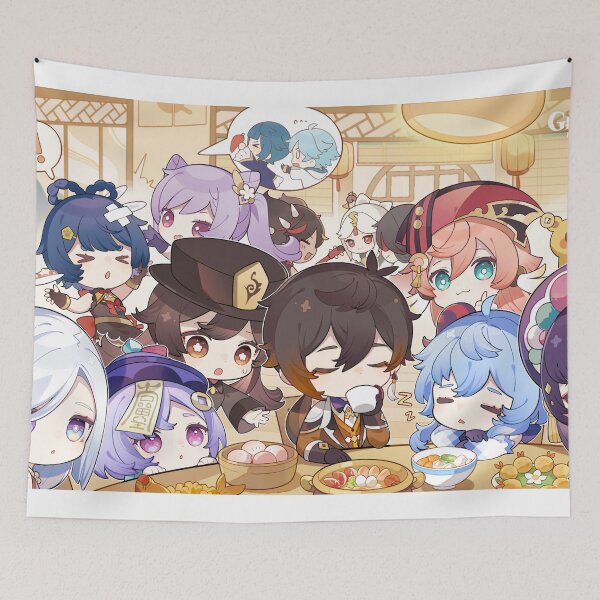 Item preview, Chibi Characters From Liyue - Genshin Impact designed and sold by Aka-Hanako.