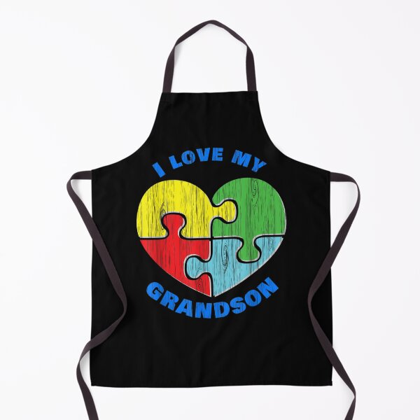 Item preview, I Love My Grandson Puzzle Heart Autism Awareness T Shirt designed and sold by Cansellerma.