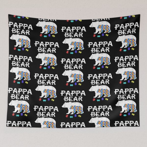 Item preview, Mens Pappa Bear Autism Awareness T-Shirt Autism Papa Dad Daddy Te designed and sold by Cansellerma.