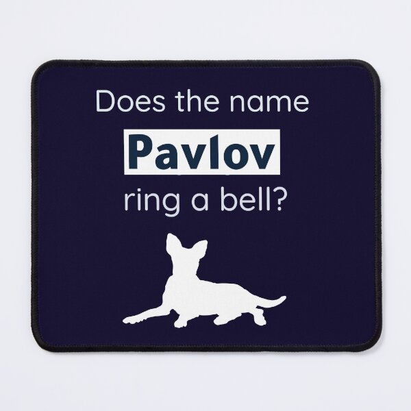 Item preview, Does The Name Pavlov Ring A Bell? Funny Psychology Pavlov Dog designed and sold by Rebel-Design.