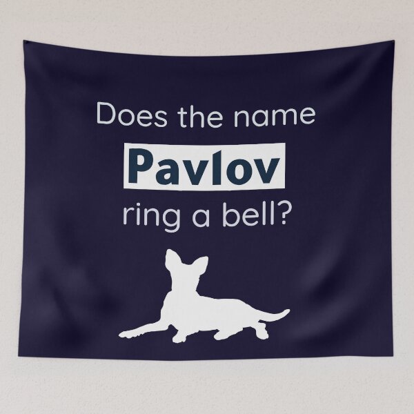 Item preview, Does The Name Pavlov Ring A Bell? Funny Psychology Pavlov Dog designed and sold by Rebel-Design.