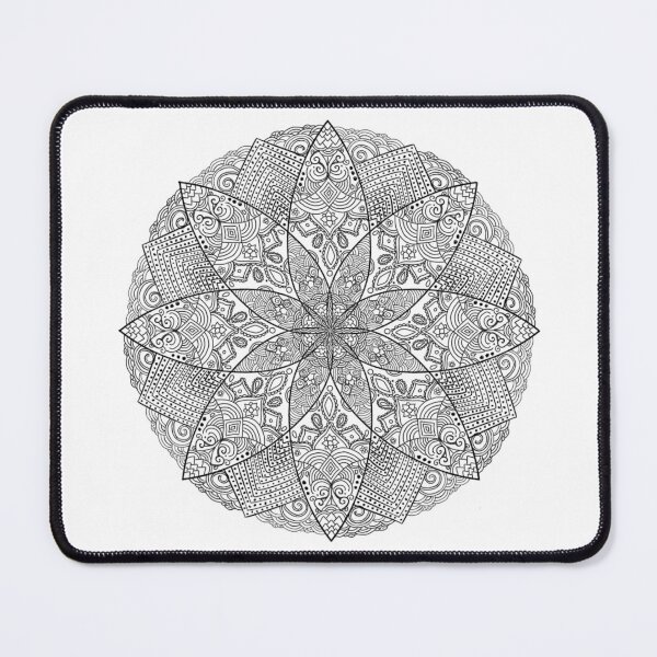 Item preview, Black and White Mandala Pattern designed and sold by Minima-Vulpes.