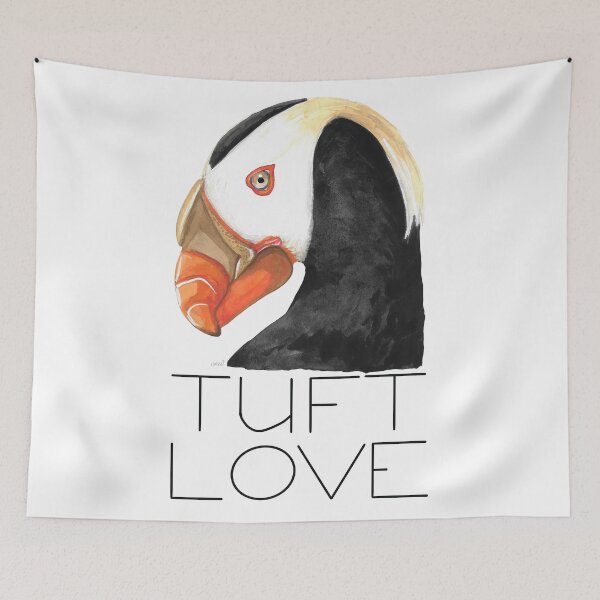 Item preview, Tuft Love (Tufted Puffin) designed and sold by LauraWolfArtist.