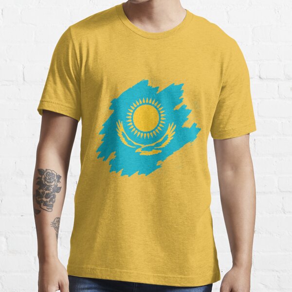 Kasachischer Adler Kasachstan Flagge Kasache Wurzeln Stolz T-Shirt - Hapfox