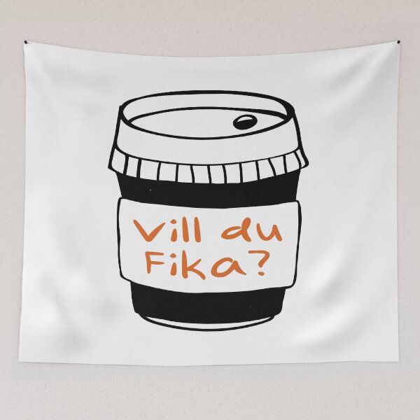 Item preview, fika city? - Funny Coffee Quotes designed and sold by Cupsofdreams.