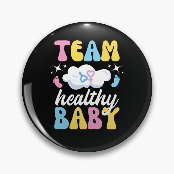 Item preview, Team Healthy Baby Gender Reveal Pregnancy designed and sold by Betsytiptoe.