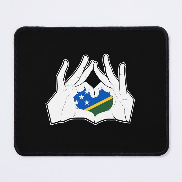 Item preview, Solomon Islands Hand Heart Flag designed and sold by 1681830934131.