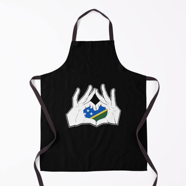 Item preview, Solomon Islands Hand Heart Flag designed and sold by 1681830934131.