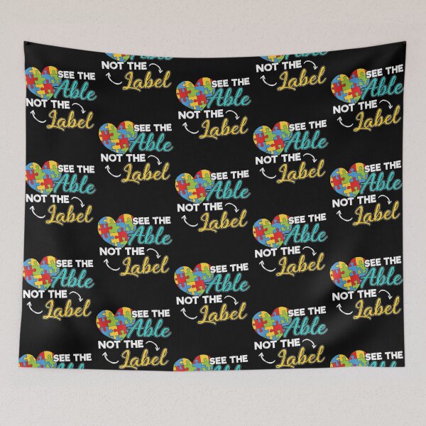 Item preview, Funny See The Able Not The Label Autism month Design designed and sold by Cansellerma.