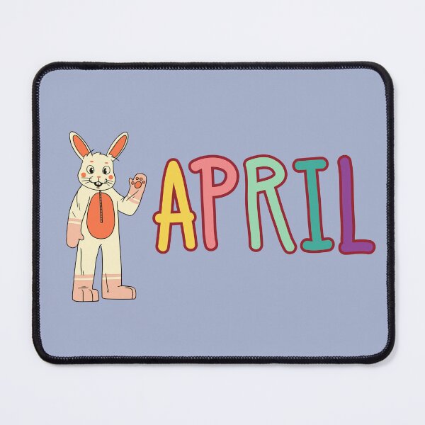 Item preview, Hello April ~ Cute Easter Bunny Waving ‘Hello’, Ideal For April borns /Easter Lovers/Bunny Lovers designed and sold by haRexia.