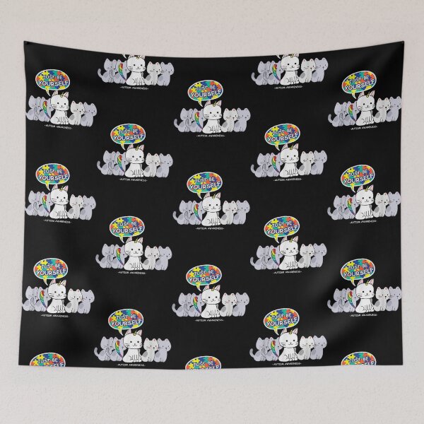 Item preview, Autism Awareness Cat Unicorn Be Yourself Cute Graphic TShirt designed and sold by Cansellerma.