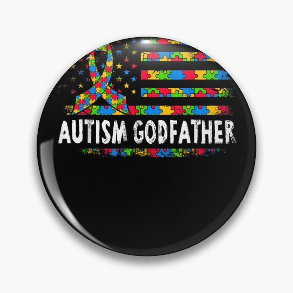 Item preview, Mens USA Flag Autism Godfather Tshirt Autism Awareness TShirt designed and sold by Cansellerma.
