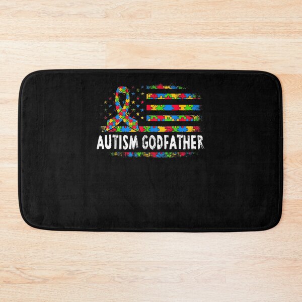 Item preview, Mens USA Flag Autism Godfather Tshirt Autism Awareness TShirt designed and sold by Cansellerma.
