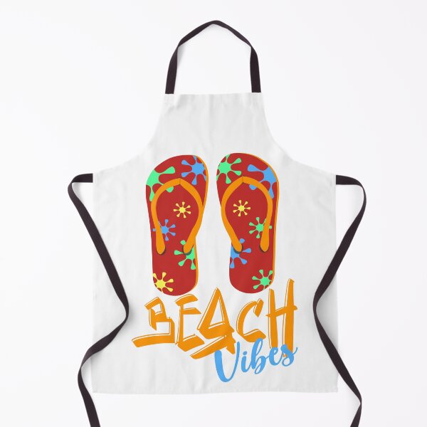 Item preview, Beach Vibes Summer Outfit Colorful Flip Flops Design designed and sold by MimsTees.