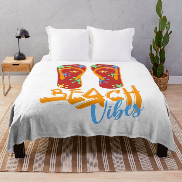 Item preview, Beach Vibes Summer Outfit Colorful Flip Flops Design  designed and sold by MimsTees.