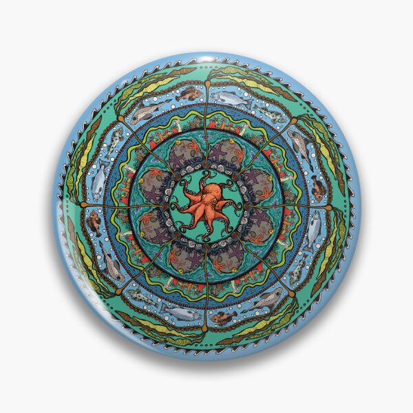 Item preview, Salish Sea Mandala -light blue designed and sold by mernstw.