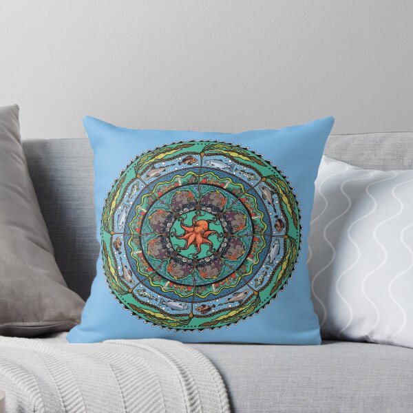 Item preview, Salish Sea Mandala -light blue designed and sold by mernstw.