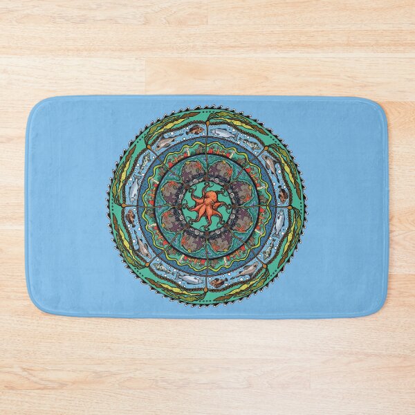 Item preview, Salish Sea Mandala -light blue designed and sold by mernstw.