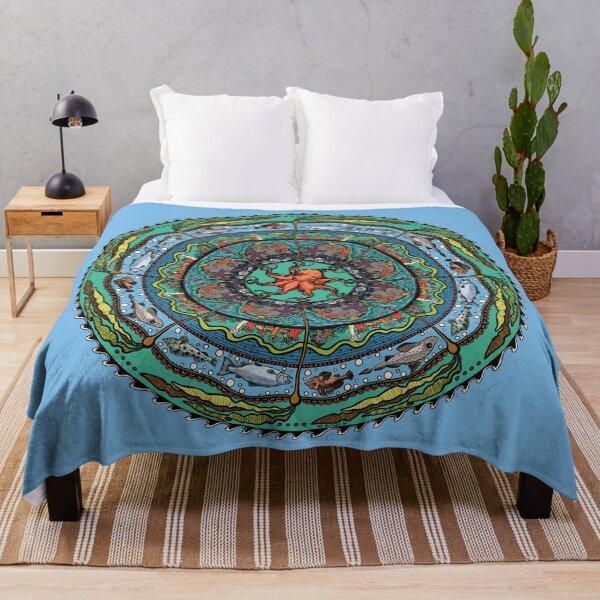 Item preview, Salish Sea Mandala -light blue designed and sold by mernstw.