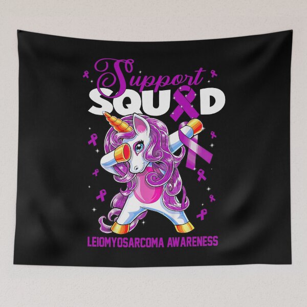 Item preview, Cute Unicorn Support Squad Leiomyosarcoma Awareness Men Women Kid designed and sold by tenjun16.