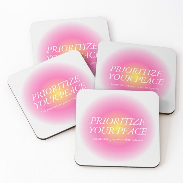 Item preview, prioritize your peace designed and sold by catdiasart.