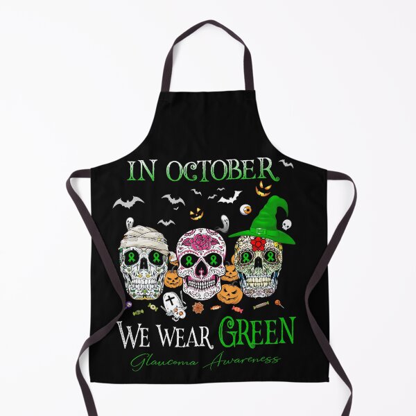 Item preview, In October We Wear Green Glaucoma Awareness designed and sold by Sabfit.