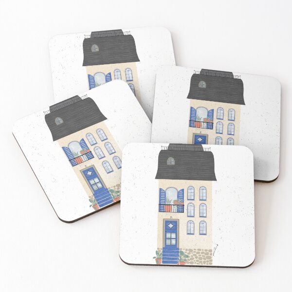 Item preview, The blue door house designed and sold by EszterLarisArts.
