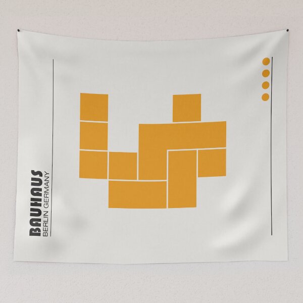 Item preview, Bauhaus - Retro / Art Deco architecture discipline from Berlin, Germany - Available in posters, etc - Orange Shapes designed and sold by ArcFoundationCo.