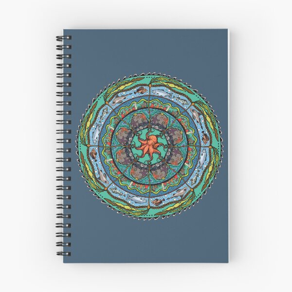 Item preview, Sea Mandala -dark blue designed and sold by mernstw.