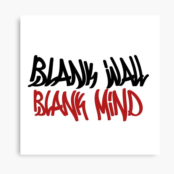 Blank Graffiti Canvas Prints for Sale Redbubble