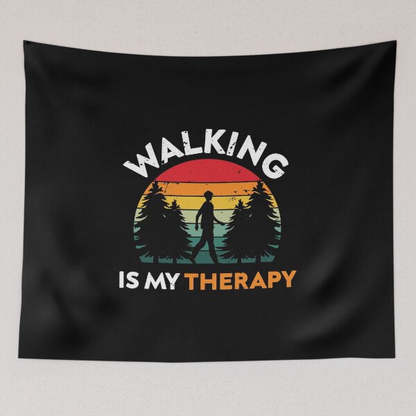 Item preview, Funny vintage walking hobby is my therapy designed and sold by TheMattDesigns.