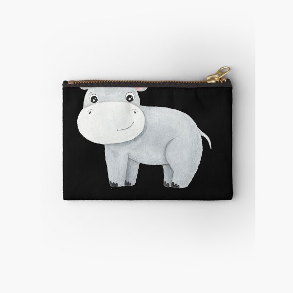 Item preview,  Funny Cute Hippo White Watercolor Tropical Animal Hippopotamus   designed and sold by Mr-Kawachi.